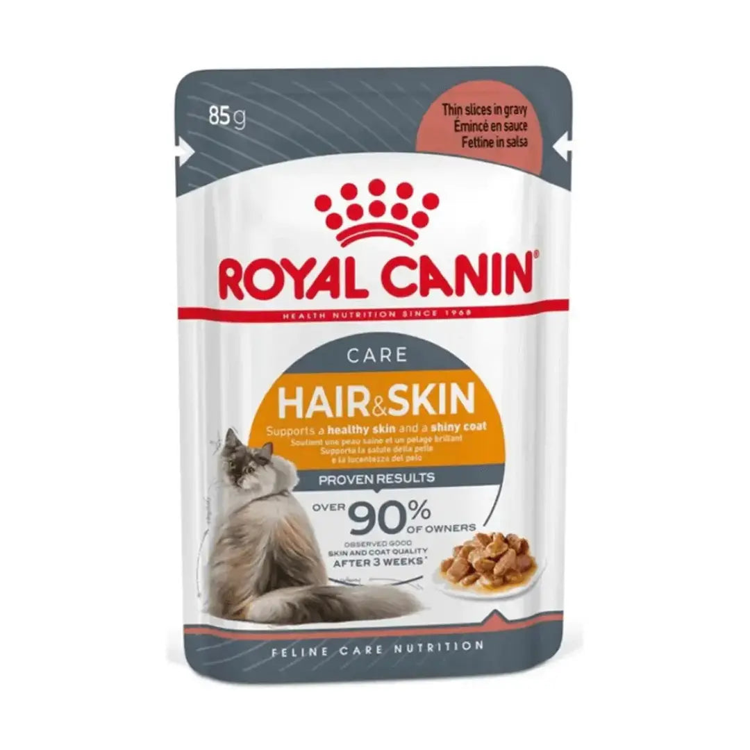 Royal Canin Hair & Skin Cat Wet Cat Food Pouch   | Canine & Co