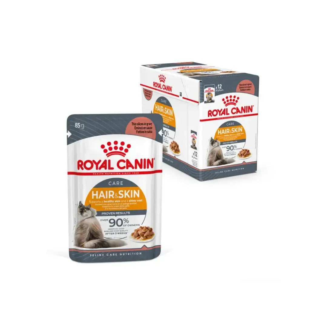 Royal Canin Hair & Skin Cat Wet Cat Food Pouch   | Canine & Co