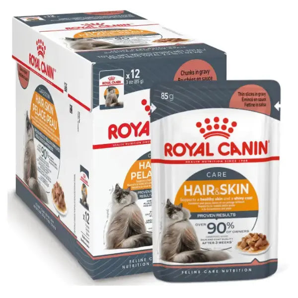 Royal Canin Hair & Skin Cat Wet Cat Food Pouch   | Canine & Co