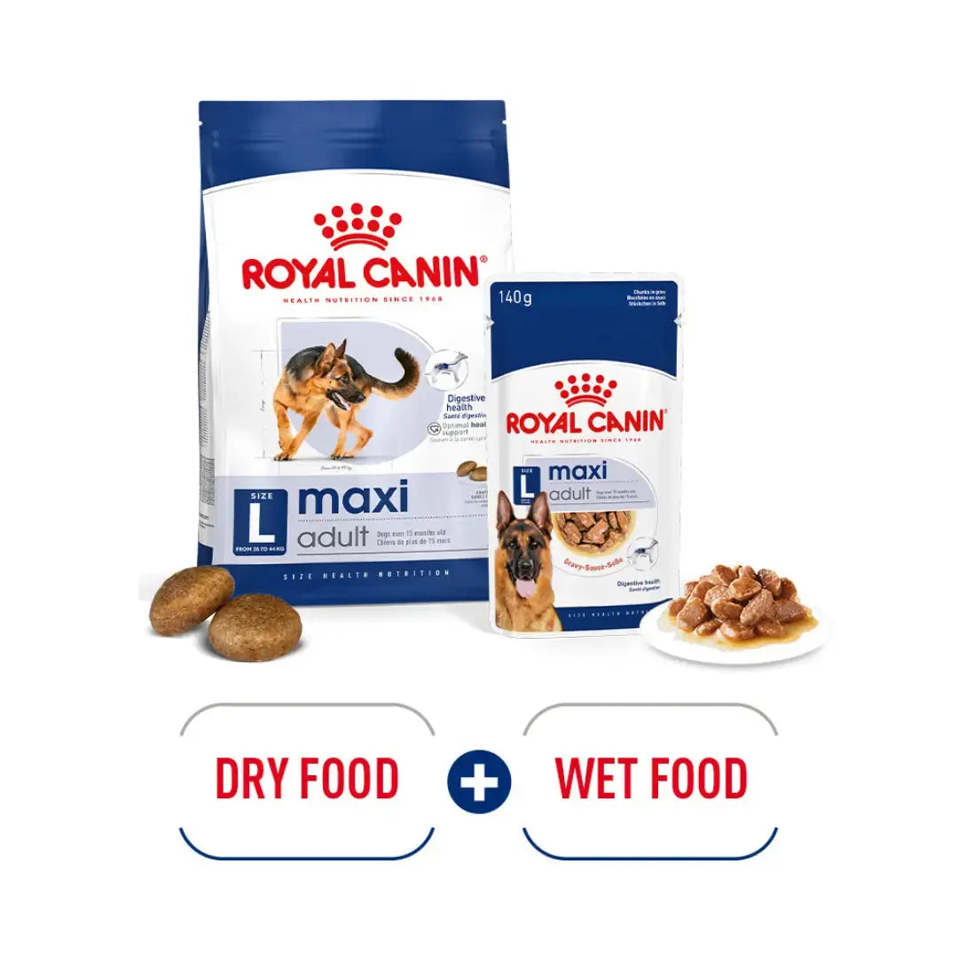 Royal Canin Maxi Adult Wet Dog Food Pouch   | Canine & Co