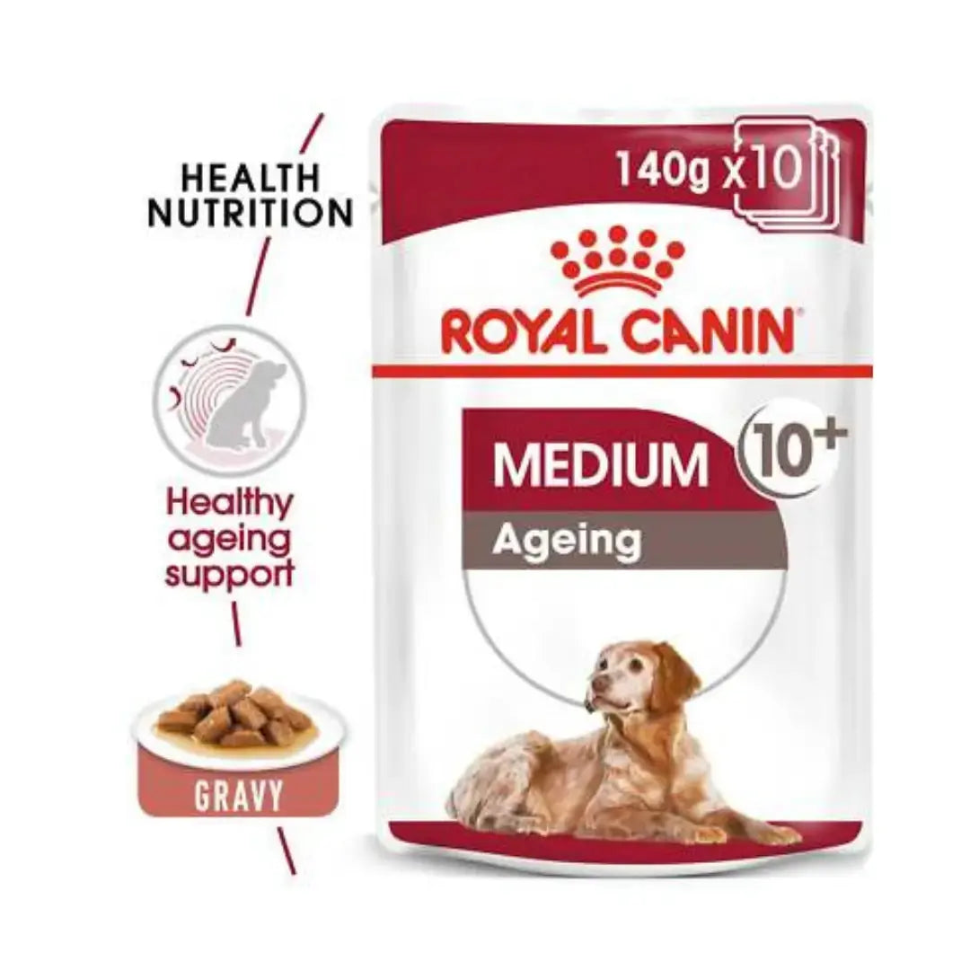 Royal Canin Medium Ageing Wet Dog Food Pouch   | Canine & Co