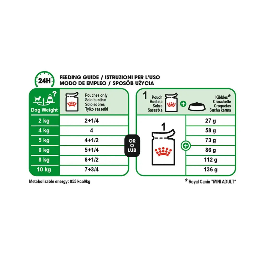 Royal Canin Mini Adult Dog Wet Dog Food Pouch   | Canine & Co