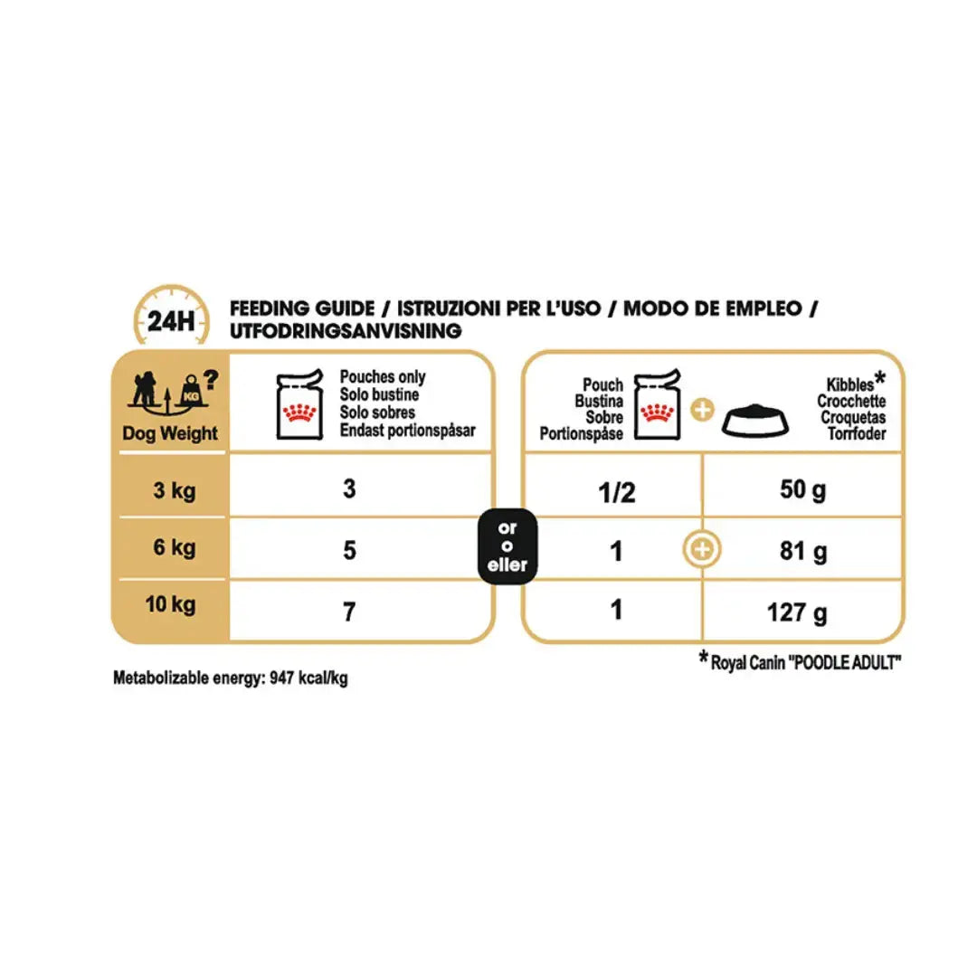Royal Canin Poodle Adult Wet Dog Food Pouch   | Canine & Co