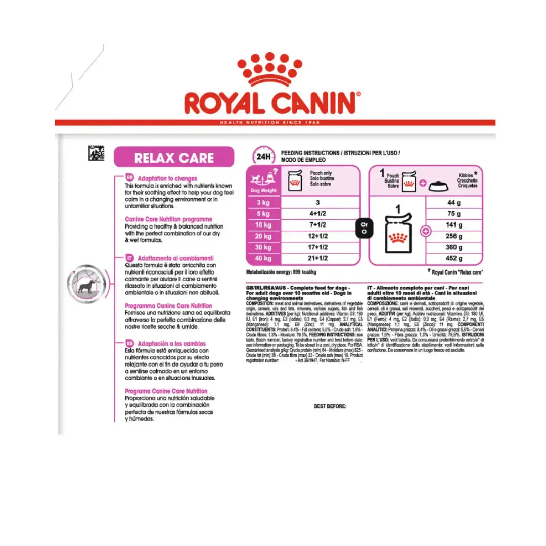 Royal Canin Relax Care Wet Dog Food   | Canine & Co