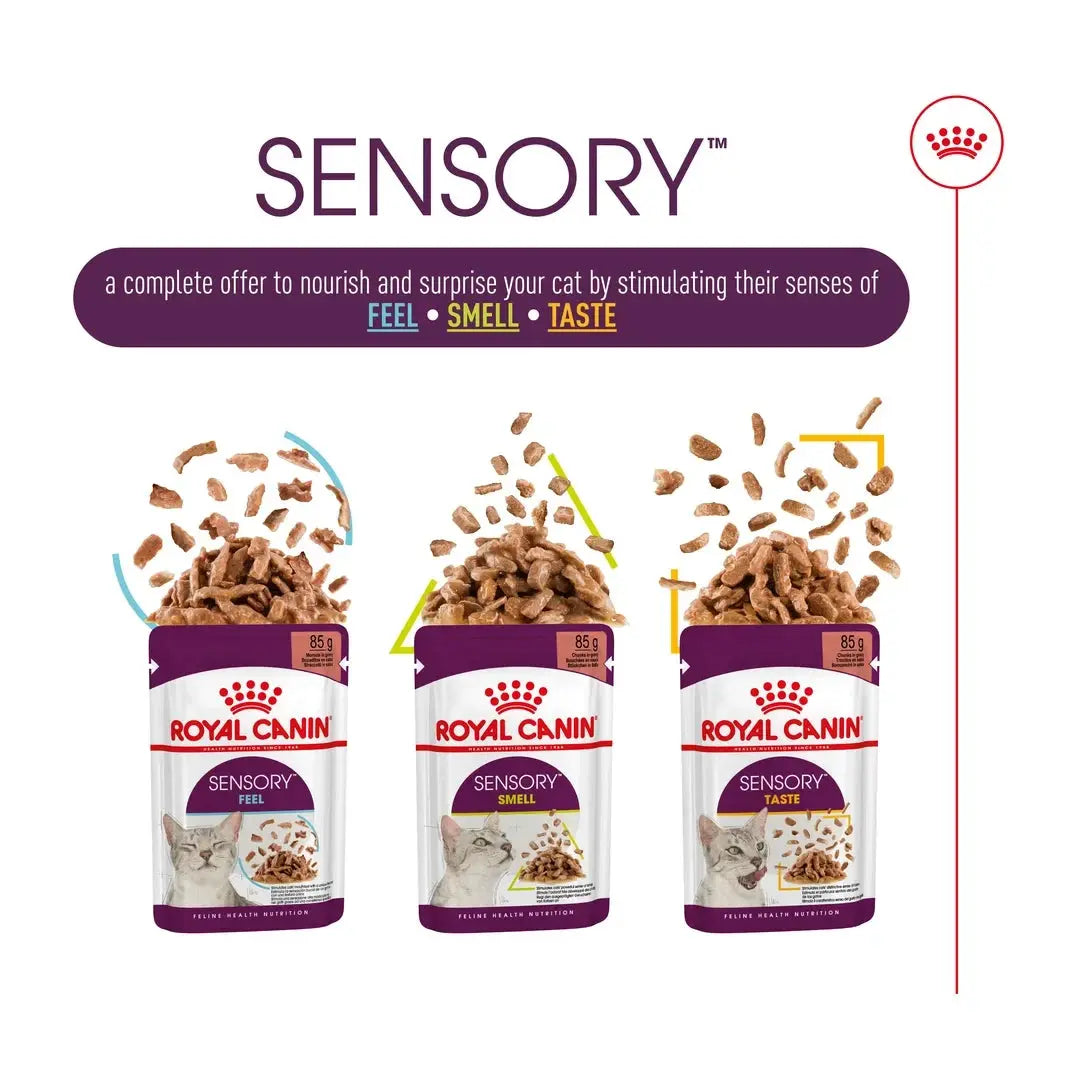 Royal Canin Sensory Taste Chunks In Gravy Cat Wet Cat Food Pouch