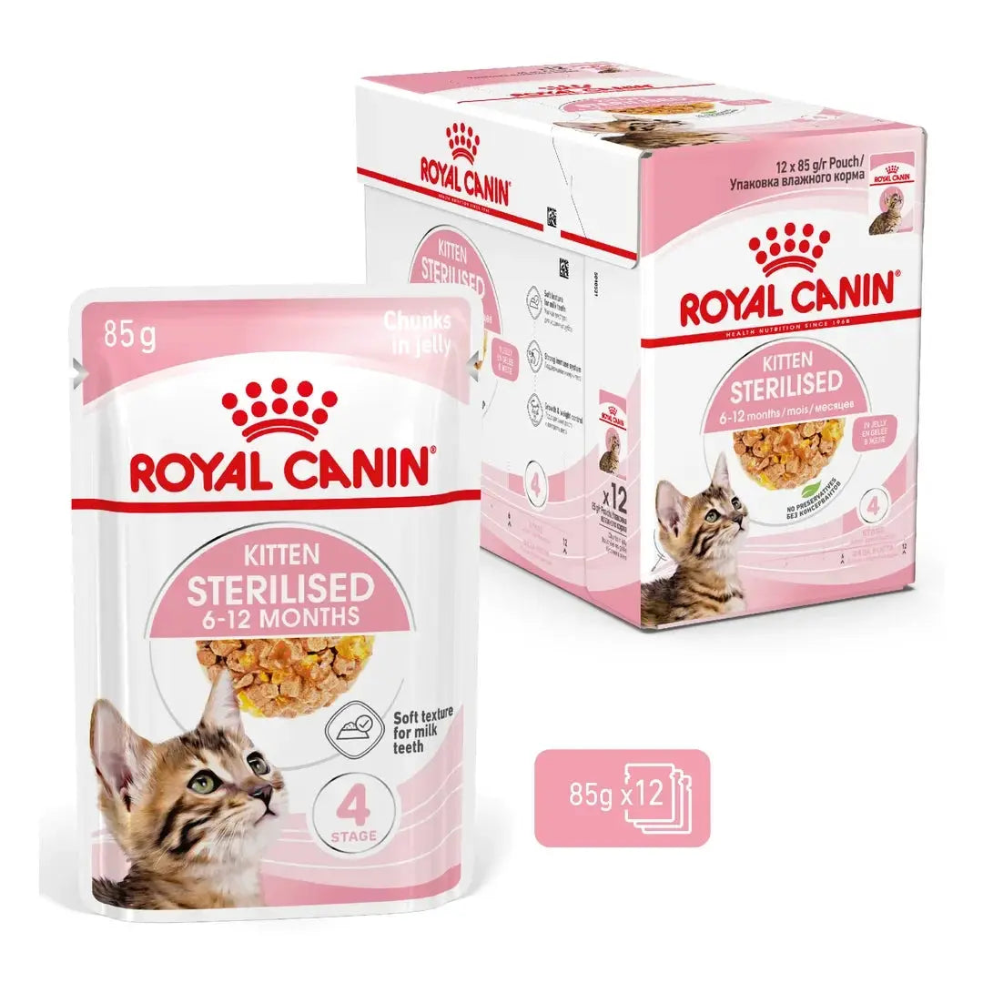 Royal Canin Sterilised Kitten Chunks in Jelly Wet Cat Food