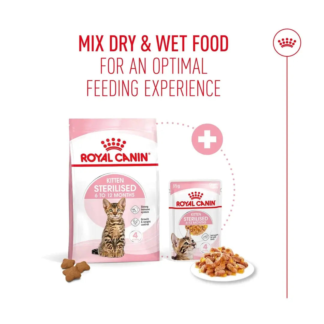 Royal Canin Sterilised Kitten Chunks in Jelly Wet Cat Food
