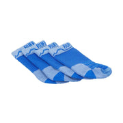 Blue athletic socks set, featuring a comfortable fit and stylish mountain design for active wear.