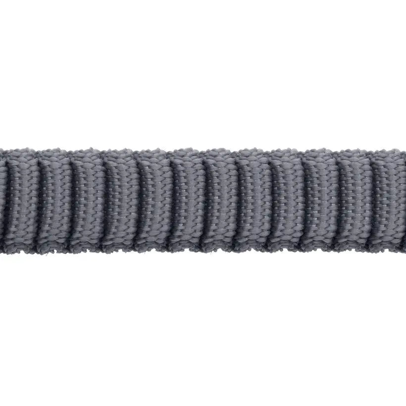 Gray woven fabric strap, durable and versatile for various applications.