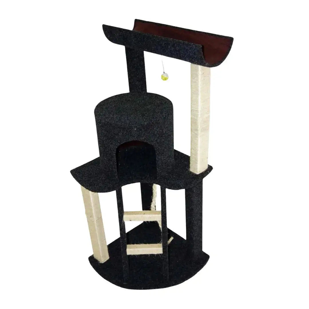 Scratz Me Corner Cabin Deluxe Cat Scratch Post   | Canine & Co