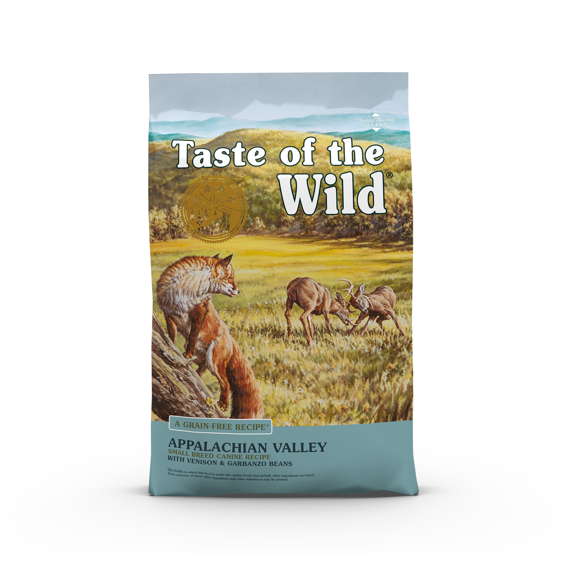 Taste of the Wild Appalachian Valley Small Breed dog food with Venison bag front