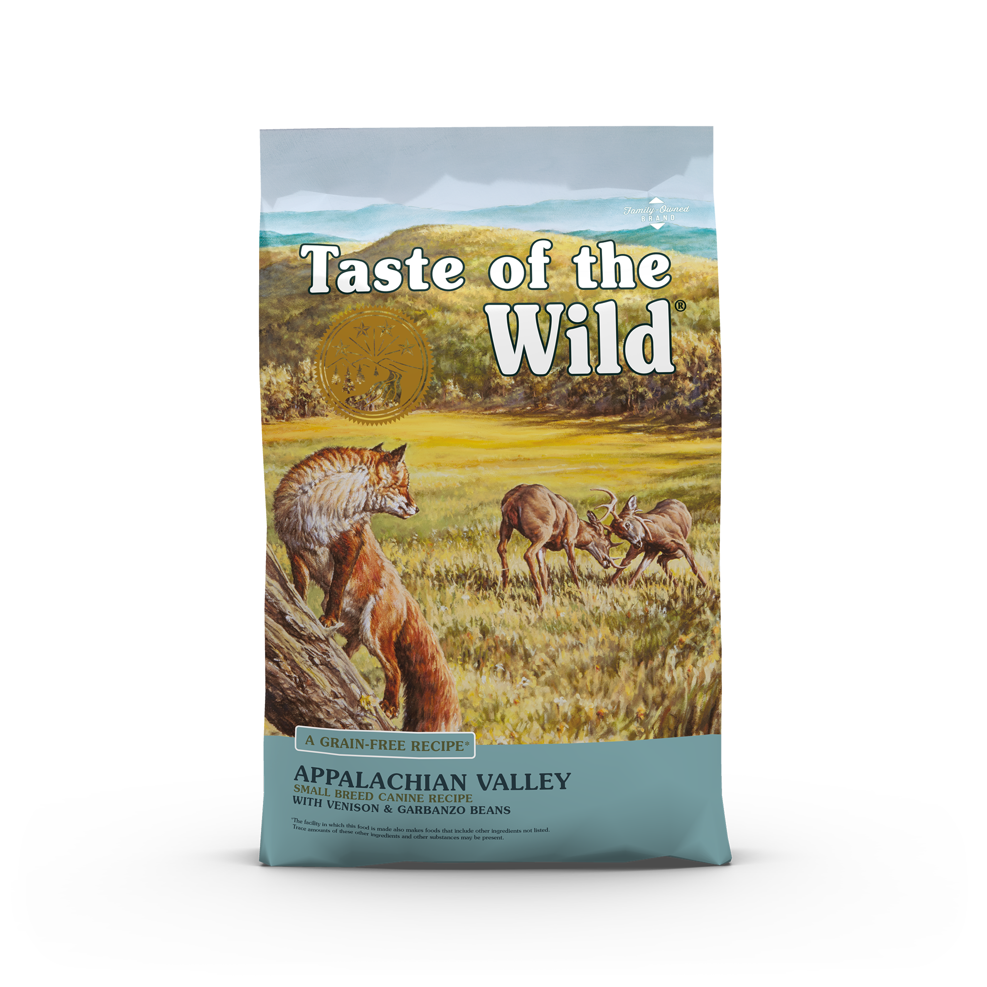 Taste of the Wild Appalachian Valley Small Breed dog food with Venison bag front
