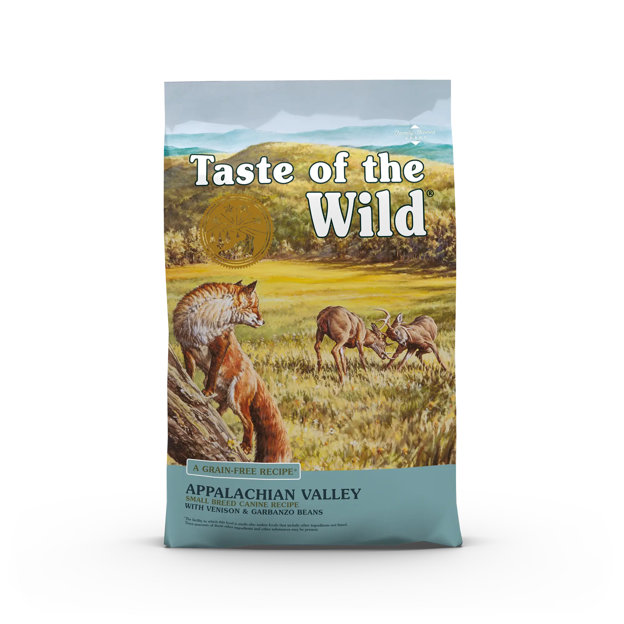 Taste of the Wild Appalachian Valley Small Breed dog food with Venison bag front