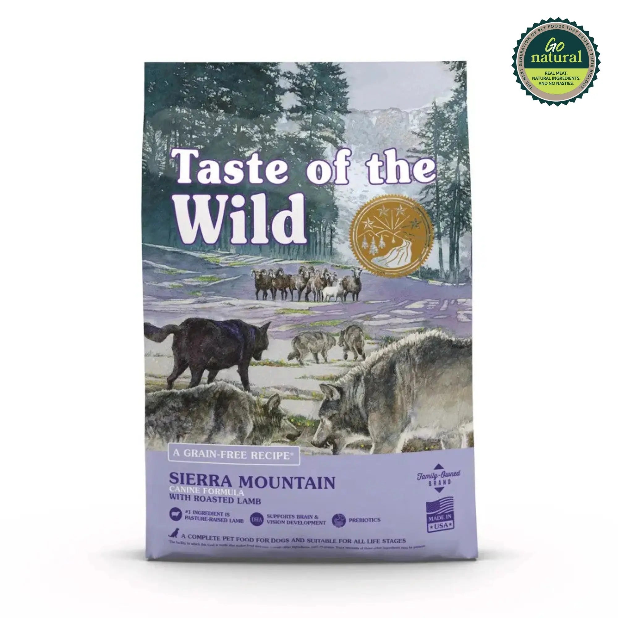 Taste of the Wild Canine Sierra Mountain All Life Stages Formula with Roasted Lamb Dry Dog Food   | Canine & Co