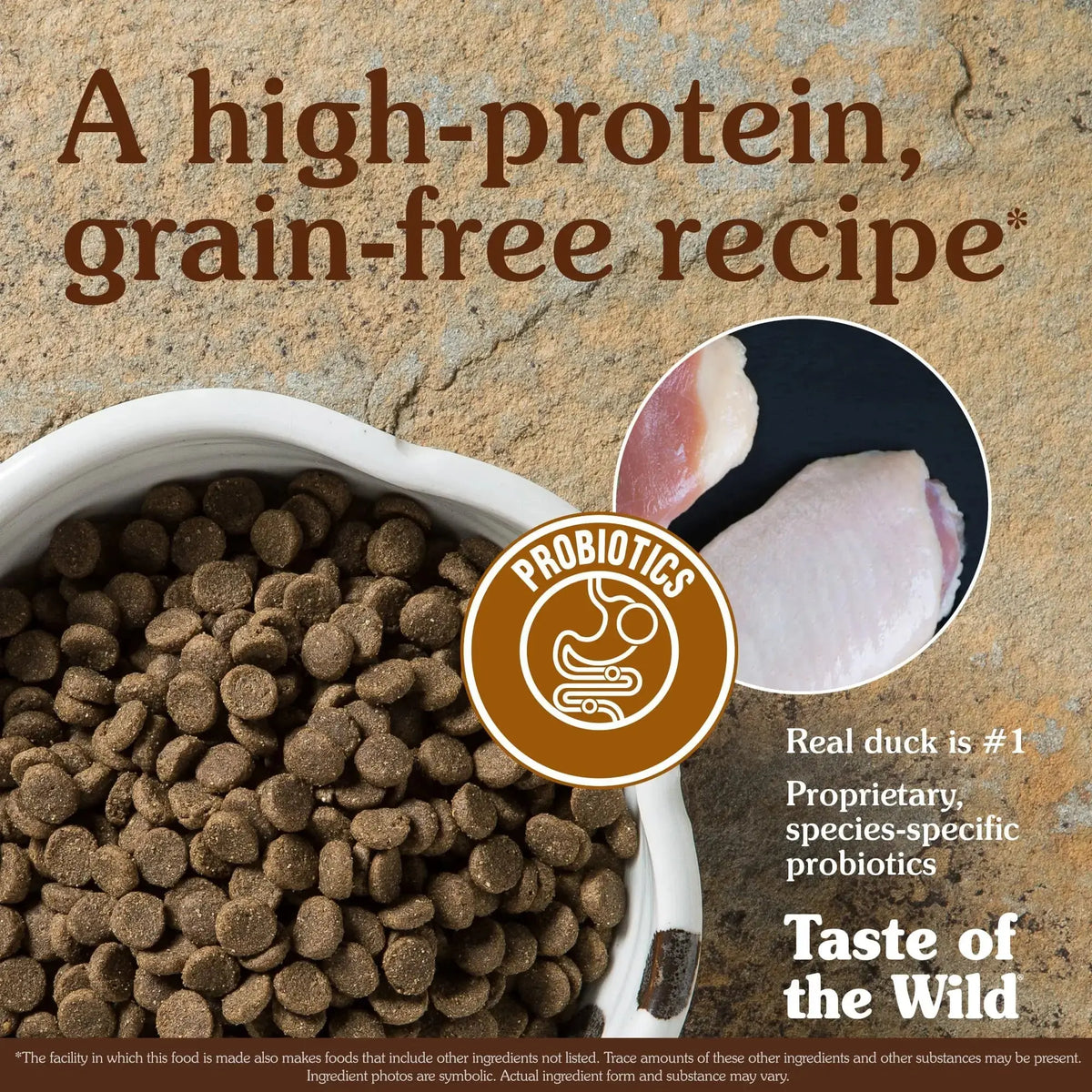 Taste of the Wild Canine Wetlands kibble with real duck