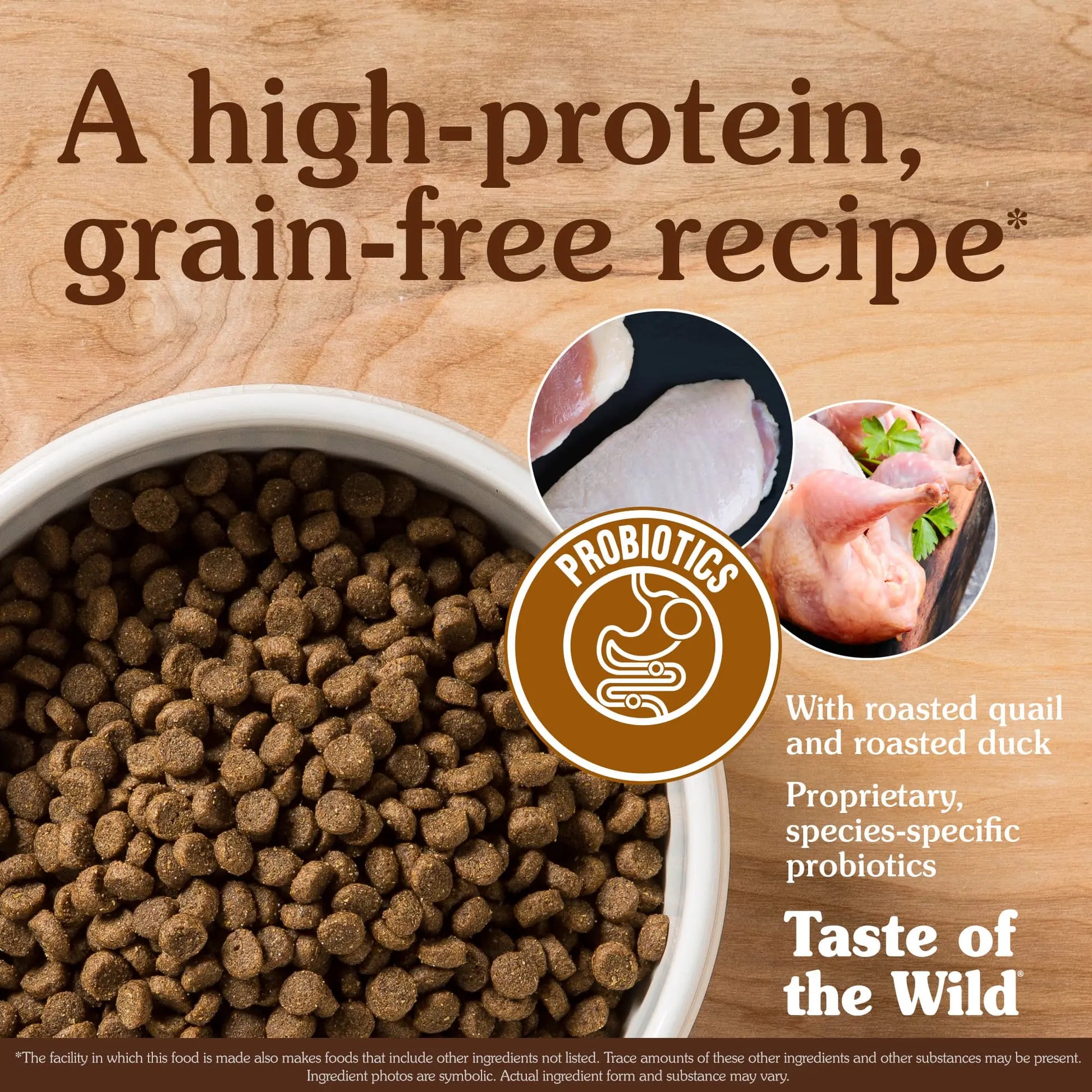 Taste of the Wild Lowland Creek kibble with roasted quail and duck