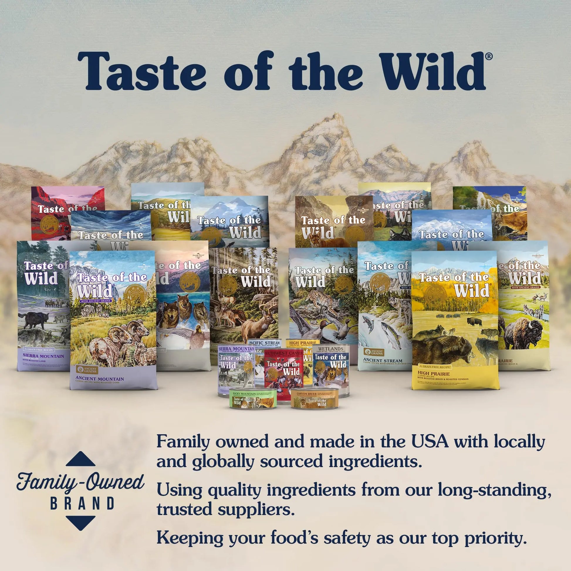 Taste of the Wild Feline Lowland Creek All Life Stages with Roasted Quail & Roasted Duck Dry Cat Food   | Canine & Co