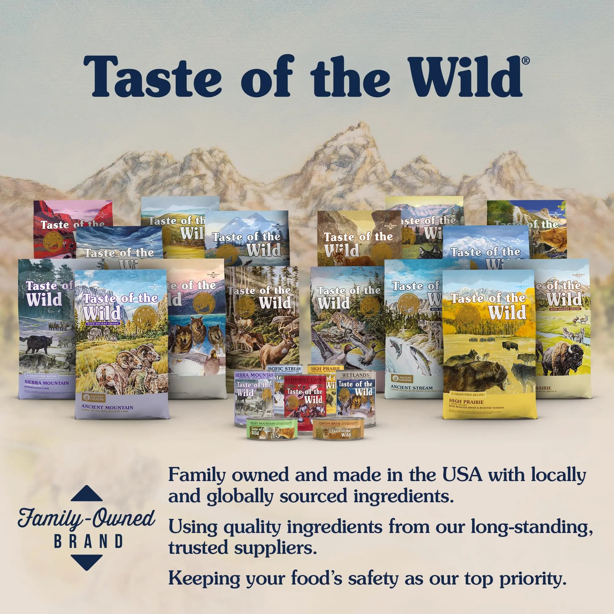Taste of the Wild Feline Lowland Creek All Life Stages with Roasted Quail & Roasted Duck Dry Cat Food   | Canine & Co