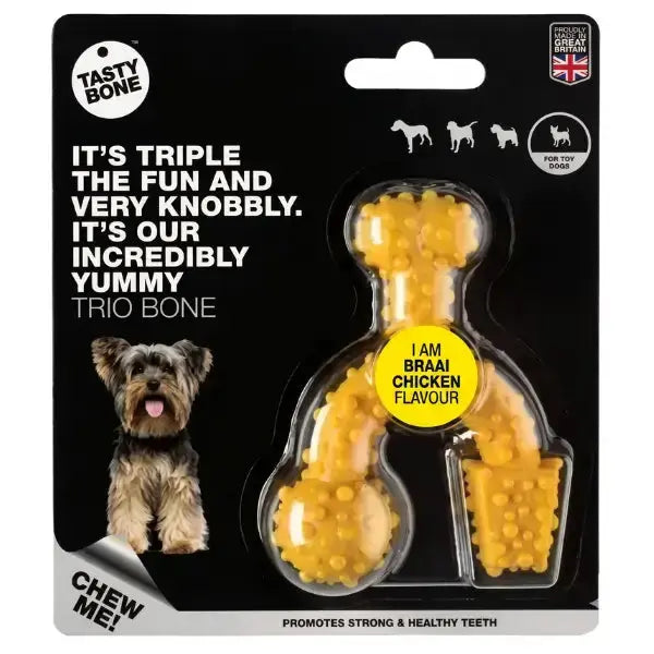 Tasty Bone Classic Chew Toy Braai Chicken Flavour   | Canine & Co