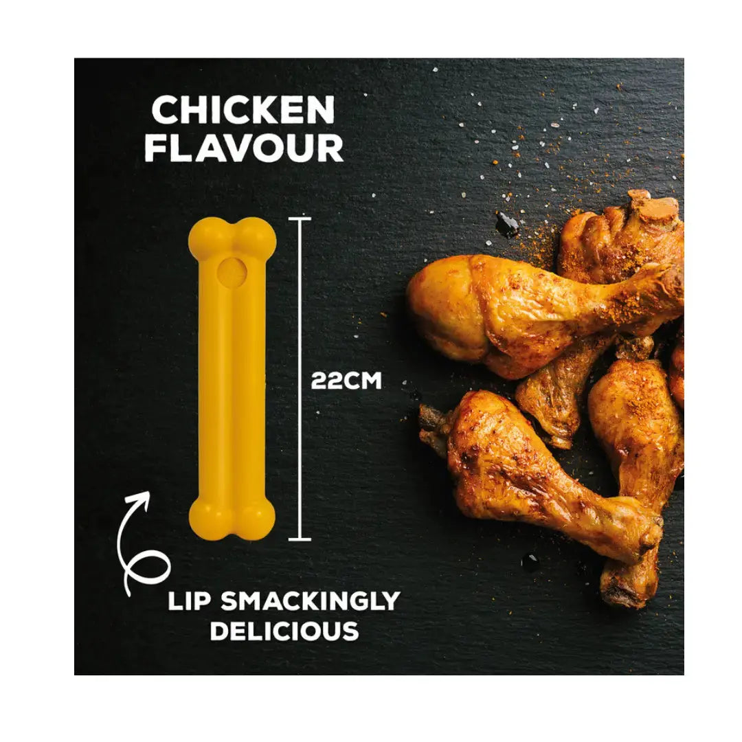 Tasty Bone Classic Chew Toy Chicken Flavour   | Canine & Co