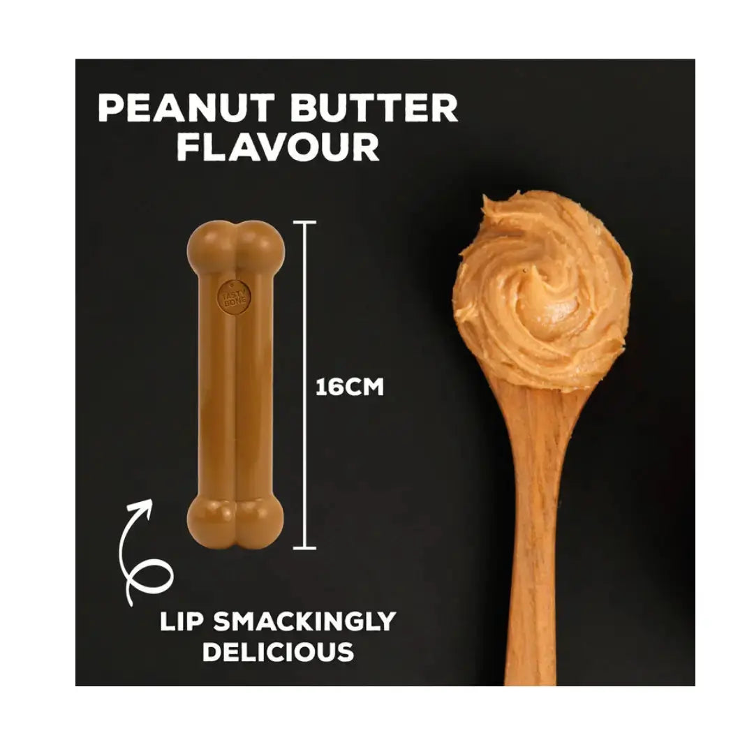 Tasty Bone Classic Chew Toy Peanut Butter Flavour   | Canine & Co