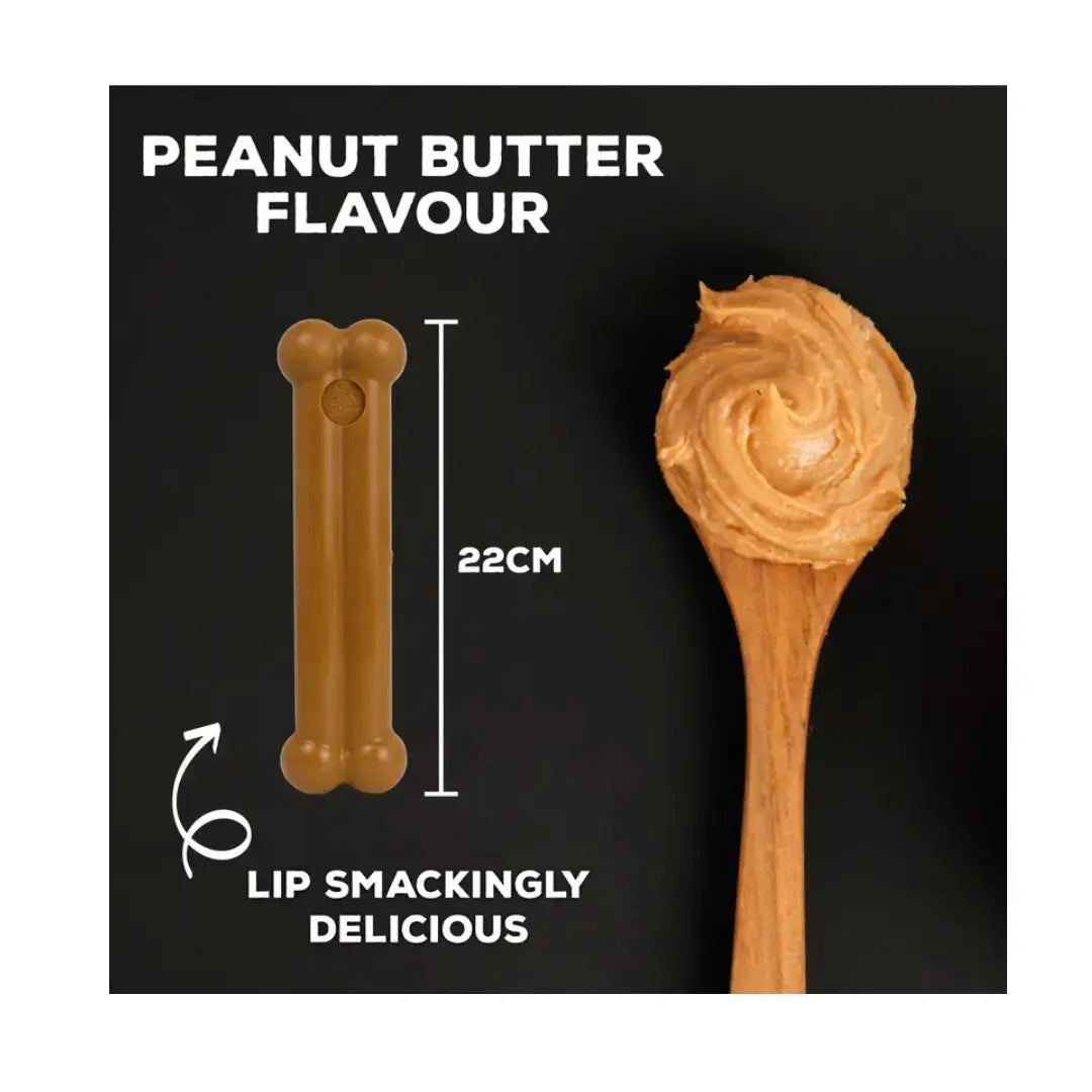 Tasty Bone Classic Chew Toy Peanut Butter Flavour   | Canine & Co