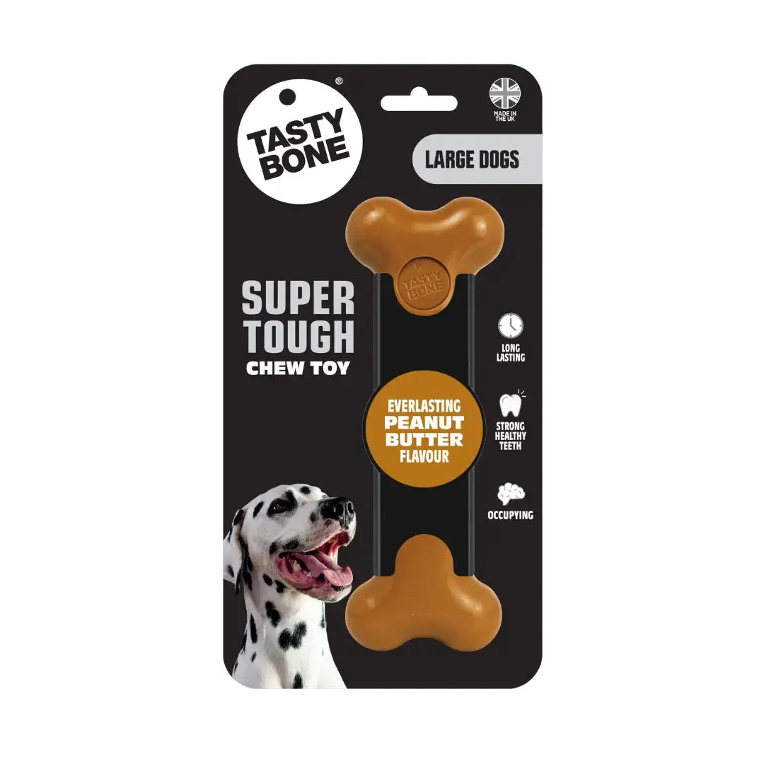 Tasty Bone Classic Chew Toy Peanut Butter Flavour   | Canine & Co