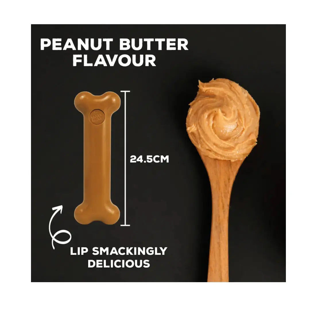 Tasty Bone Classic Chew Toy Peanut Butter Flavour   | Canine & Co