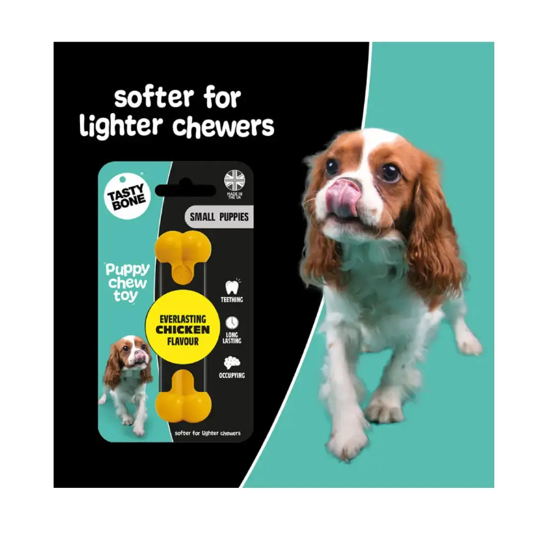 Tasty Bone Puppy Classic Chew Toy Chicken Flavour   | Canine & Co