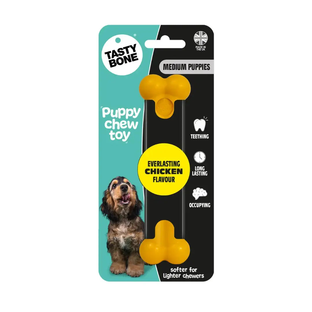 Tasty Bone Puppy Classic Chew Toy Chicken Flavour   | Canine & Co