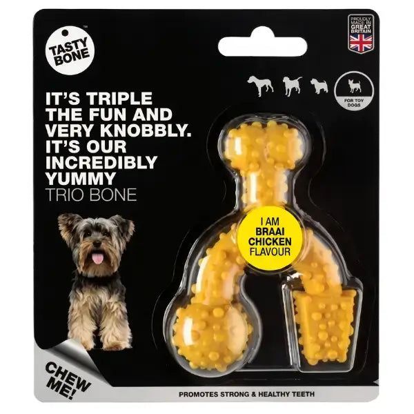 Tasty Bone Classic Chew Toy Braai Chicken Flavour