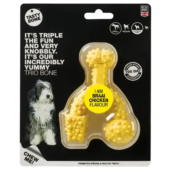 Tasty Bone Classic Chew Toy Braai Chicken Flavour