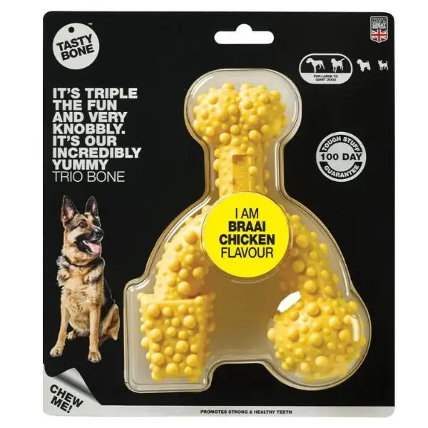 Tasty Bone Classic Chew Toy Braai Chicken Flavour