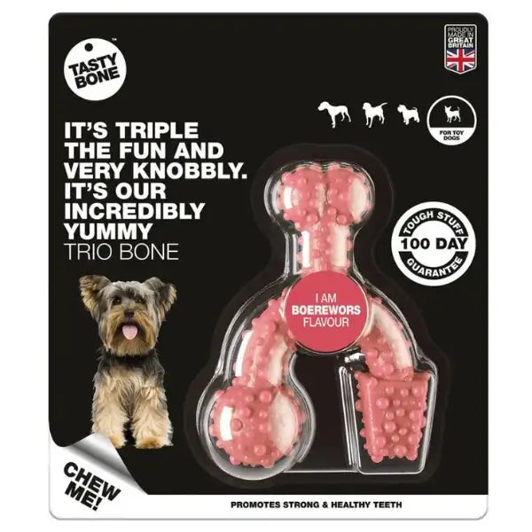 Tasty Bone Classic Chew Toy Boerewors Flavour