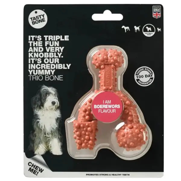 Tasty Bone Classic Chew Toy Boerewors Flavour