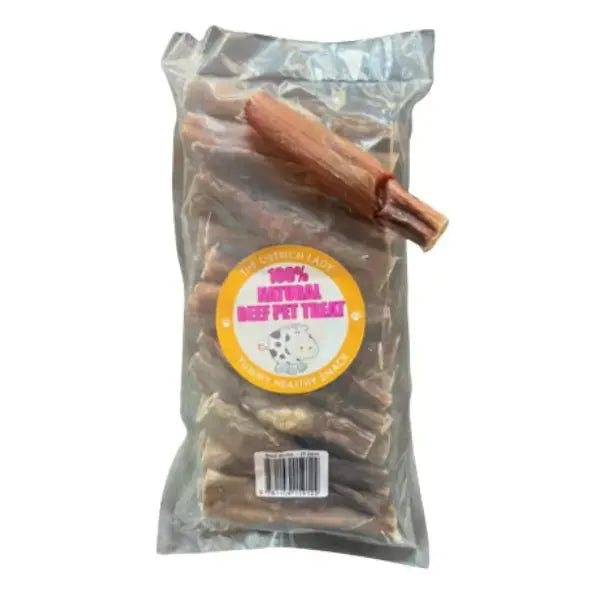 The Ostrich Lady Beef Sticks Dog Treat   | Canine & Co