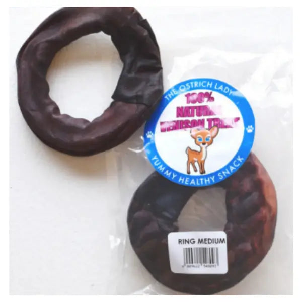 The Ostrich Lady Venison Rawhide Dog Treat