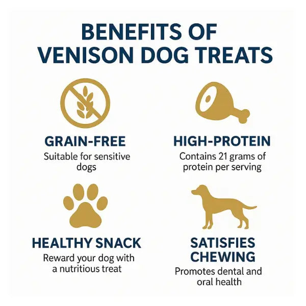The Ostrich Lady Venison Golden Rewards Dog Treat