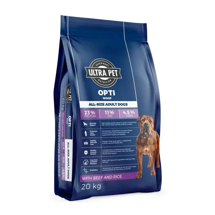 Ultra Pet Optiwoof Adult Dry Dog Food   | Canine & Co