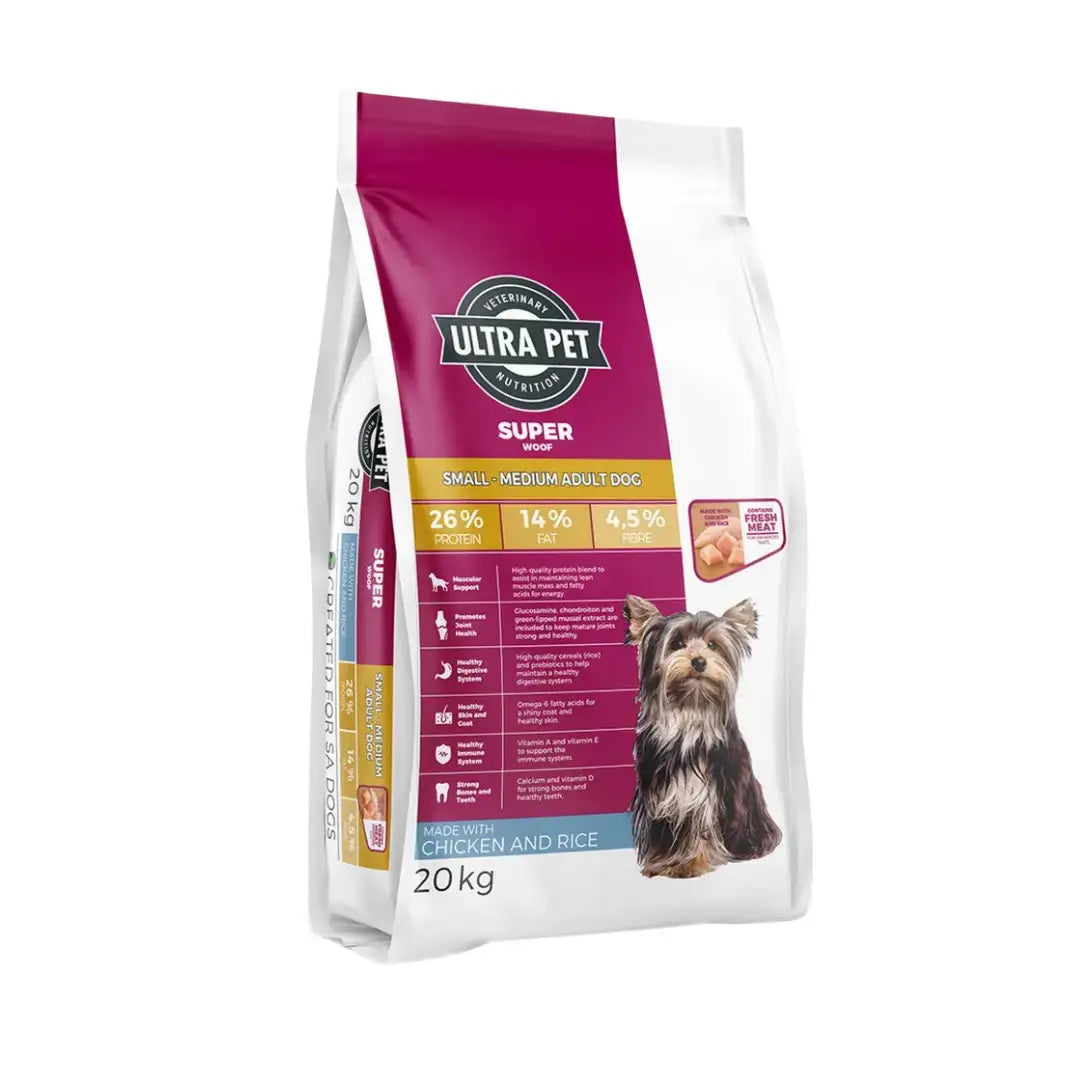 Ultra Pet Superwoof Small to Medium Adult Dry Dog Food   | Canine & Co