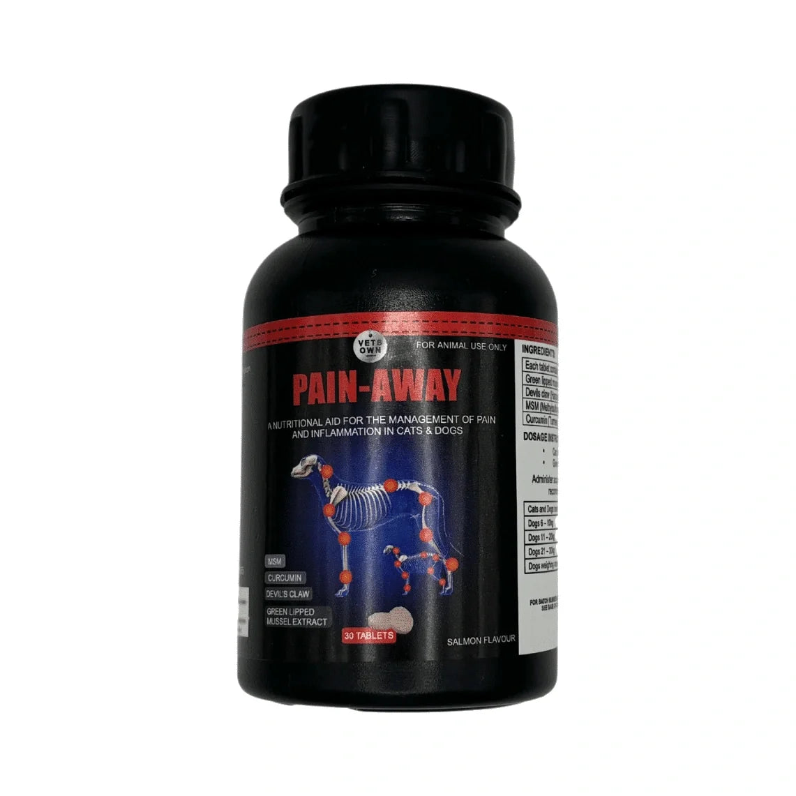 Vets Own Pain-Away Tablets for Dogs & Cats 30s