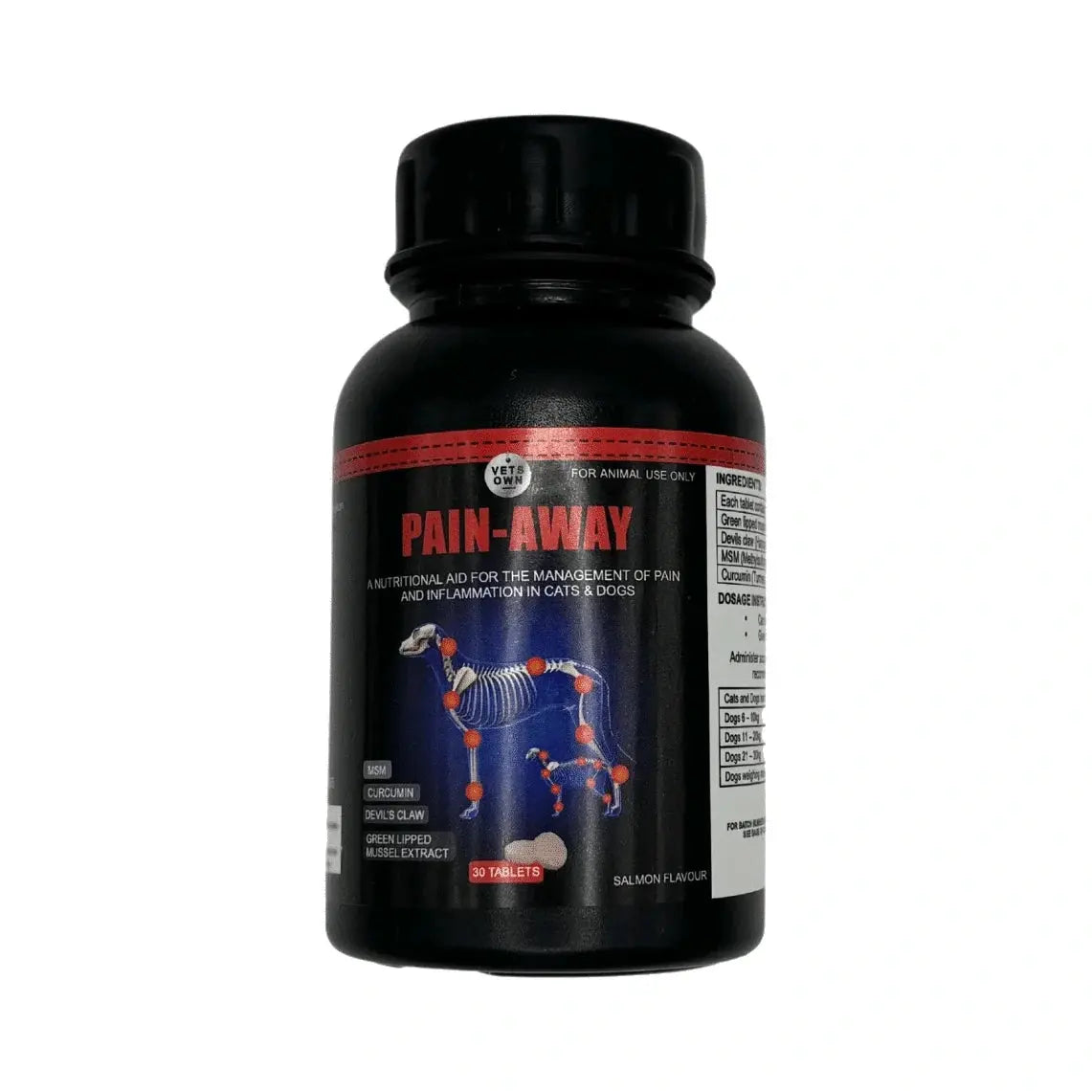 Vets Own Pain-Away Tablets for Dogs & Cats 30s