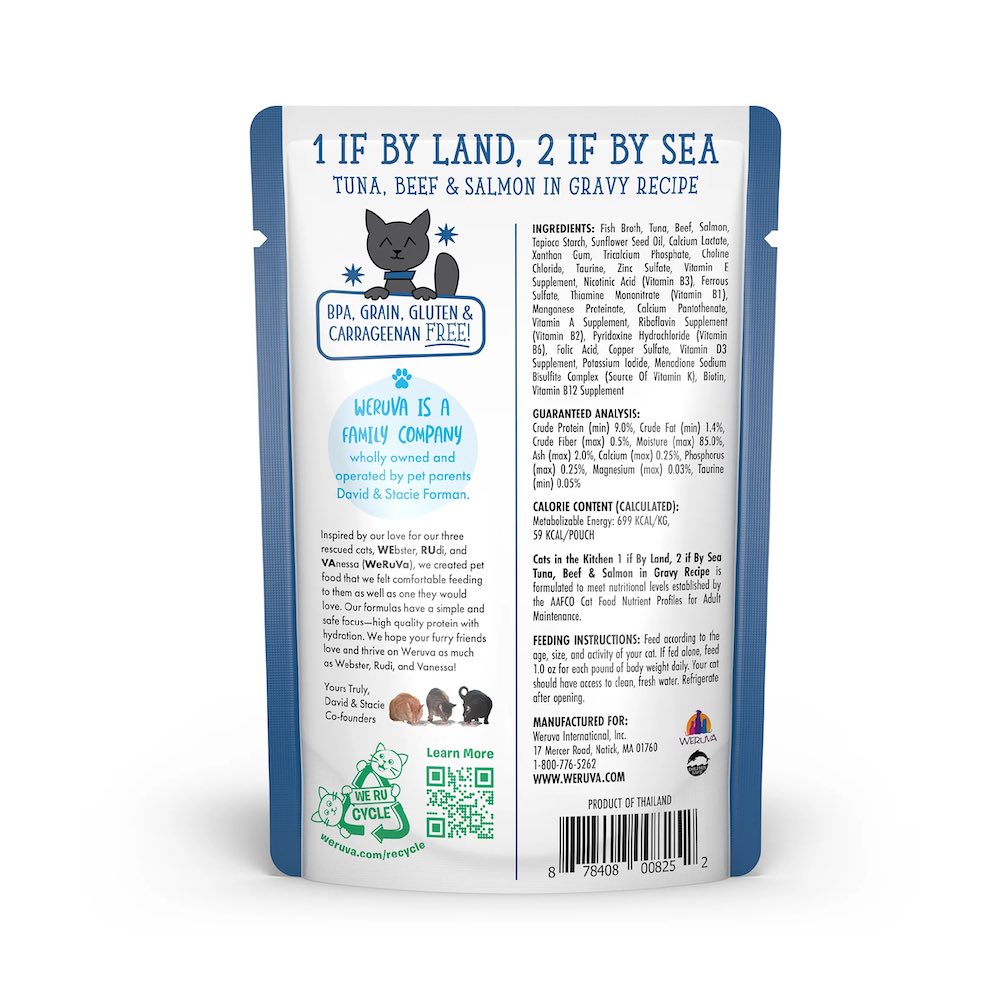 Weruva Pouches - 1 if by Land, 2 if by Sea - product detail image South Africa ecommerce