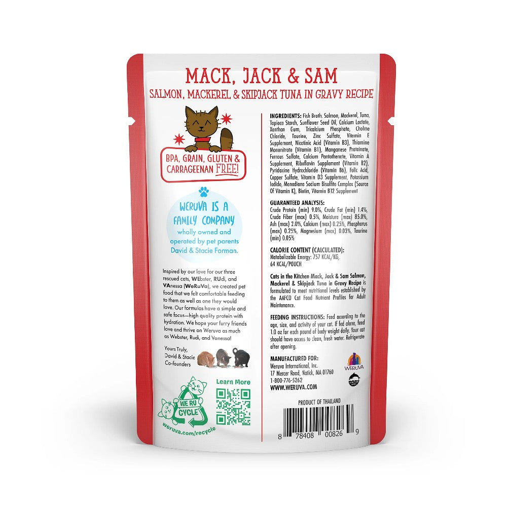 Weruva Pouches - Mack, Jack and Sam - product detail image South Africa shopping