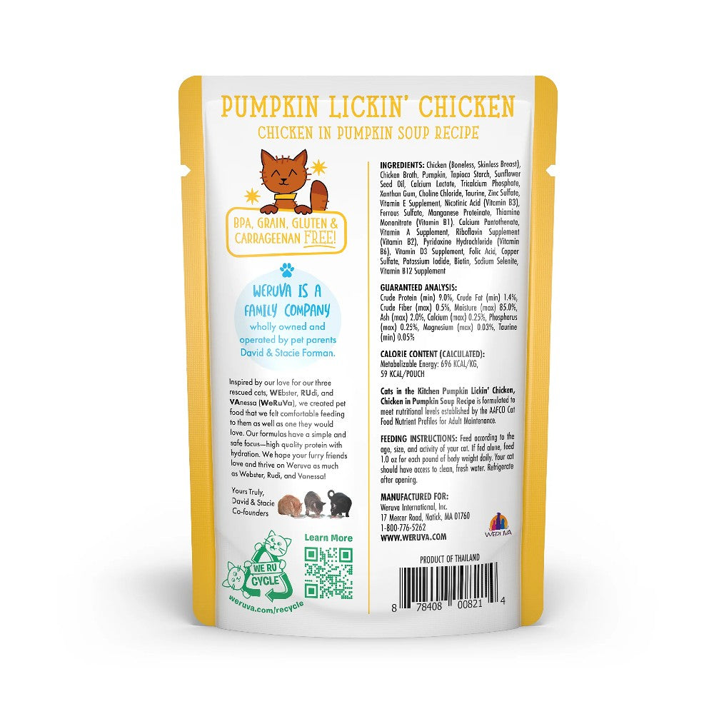 Weruva Pouches - Pumpkin Lickin' Chicken - product detail image South Africa purchase