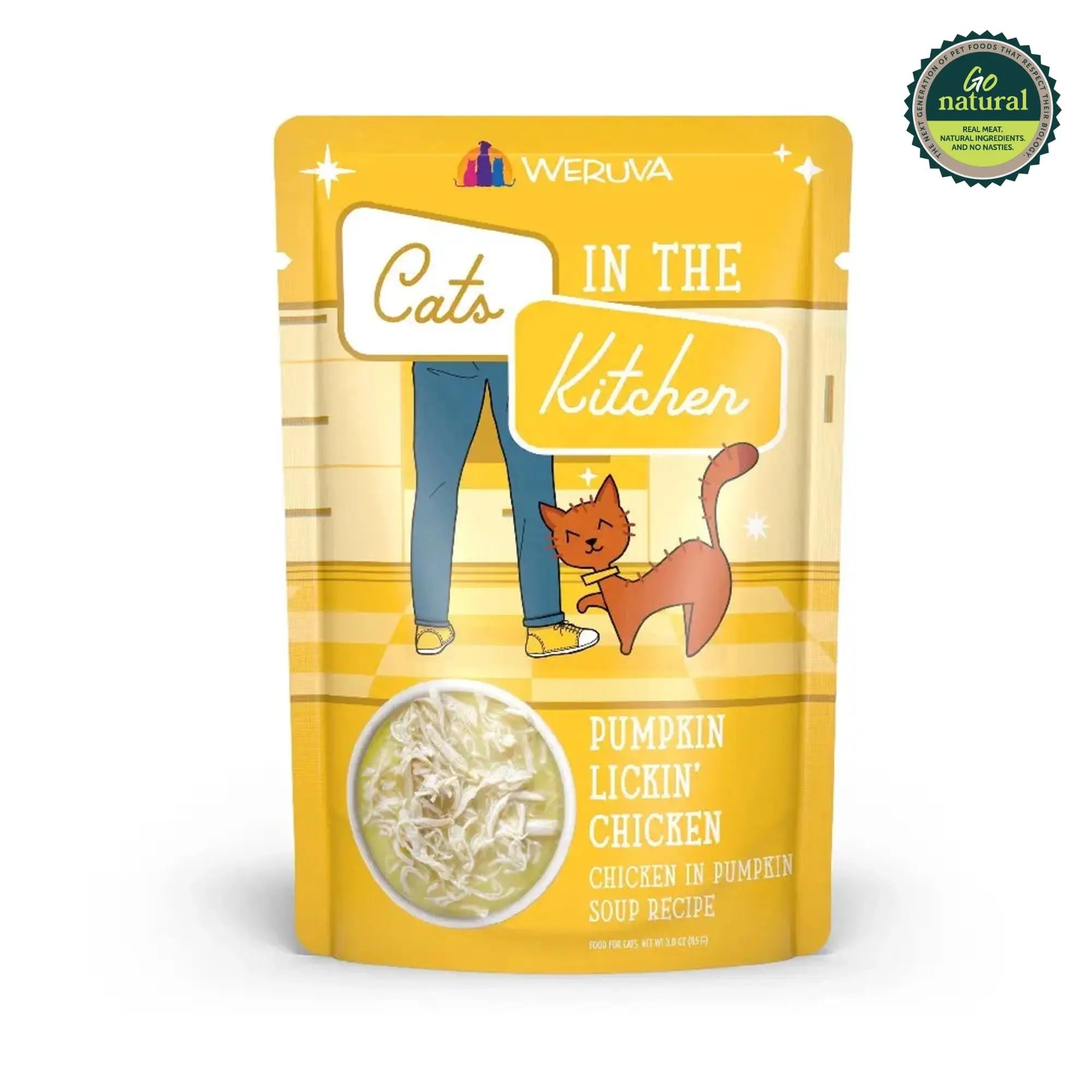 Weruva Pumpkin Lickin' Chicken Wet Cat Food Pouch   | Canine & Co