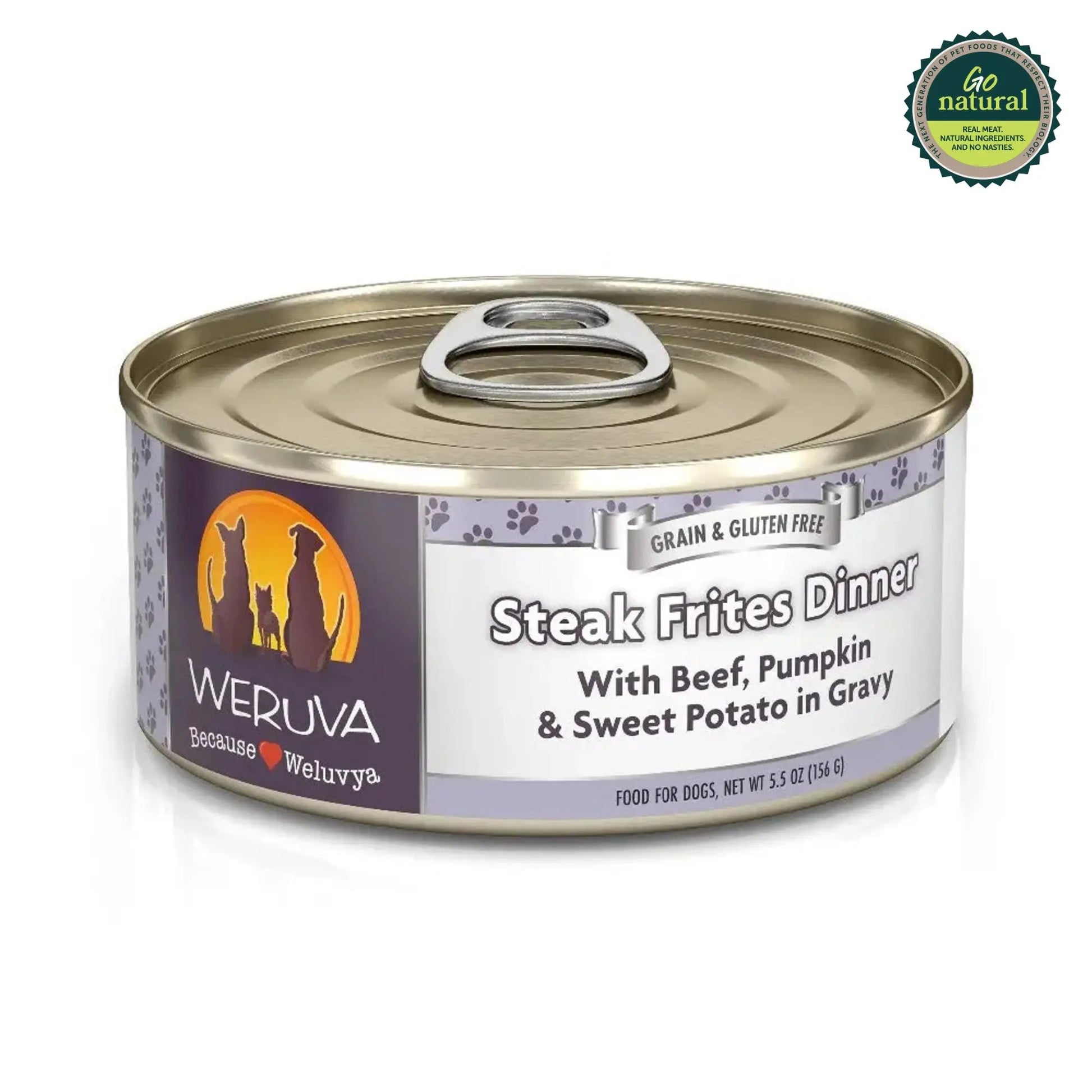 Weruva Steak Frites Wet Dog Food Can   | Canine & Co