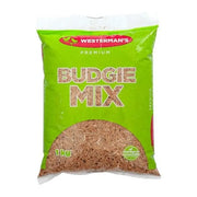 Premium budgie mix in a 1kg bag, ideal for a healthy diet for pet birds.