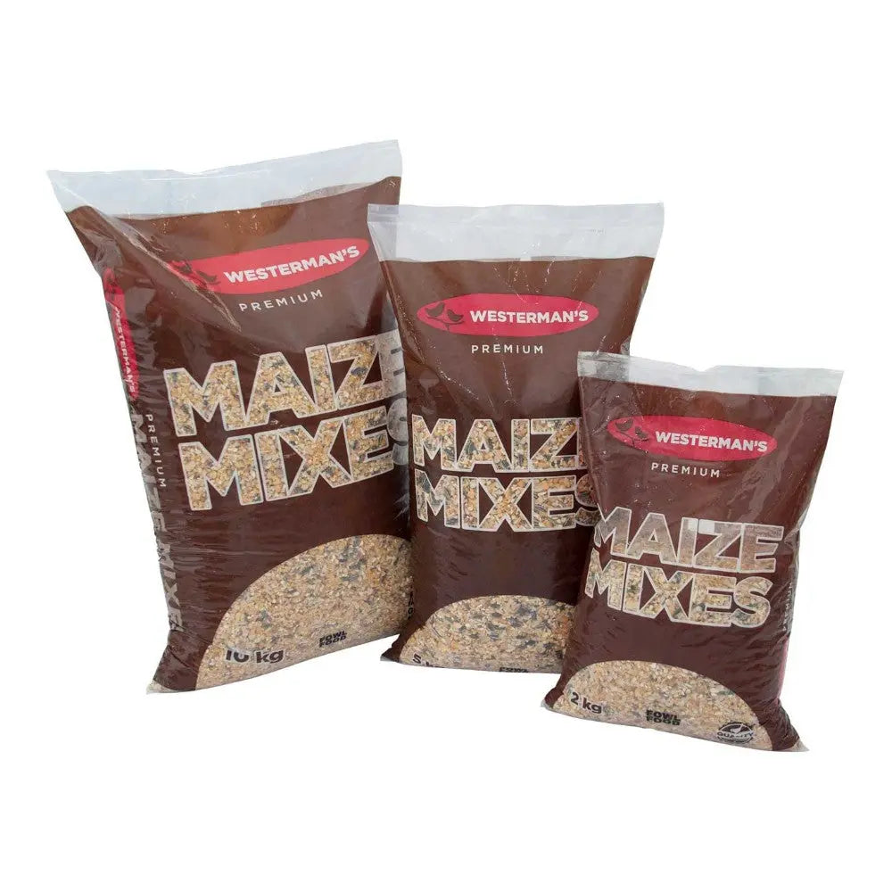 Premium maize mixes in various bag sizes for optimal feeding and nutrition.