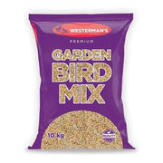 Premium garden bird mix in a 10 kg bag, ideal for attracting various wild birds.